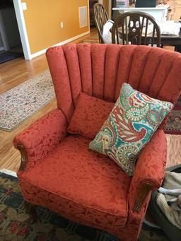 Coral wing chair